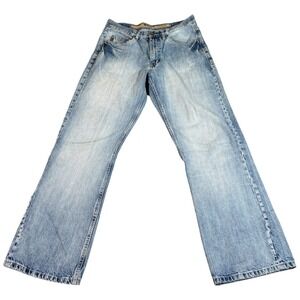 Vintage Pepe Jeans London Mens 34x32 (33x29.5) Blue Denim Authentic Straight Leg